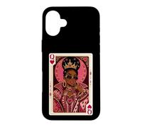 Queen of Hearts Afrocentric Black Queen Melanin Case for iPhone 16 Plus