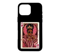 Queen of Hearts Afrocentric Black Queen Melanin Case for iPhone 16 Pro Max