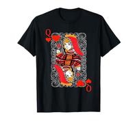 Queen of Hearts Blackjack Cards Poker 21 Q Couple Matching T-Shirt