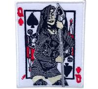 Queen of Hearts - Card Queen Iron on Sew on Embroidered Patch