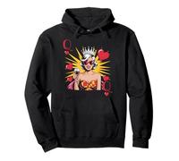 Queen Of Hearts Cheers To Self-Love Fabulous Vibes Wine Pullover Hoodie