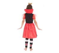 Queen Of Hearts Costume Dress Fairytale Royal Kids Fancy Dress Book Week Outfit