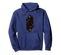 Queen Of Hearts Costume Vampire Halloween Goth Playing Card Pullover Hoodie