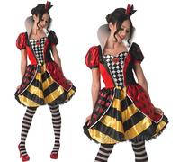 Queen of Hearts Costume Women Halloween Alice Wonderland Adult Plus Size 16 18