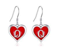 QUEEN OF HEARTS Earrings 925 Sterling Silver Card Dangle Drop Earrings Unique Queen of Hearts Jewelry for Women HotWife Wife Lover