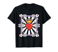 Queen of Hearts Gothic Playing Card Halloween Costume T-Shirt