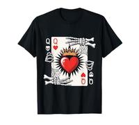 Queen of Hearts Gothic Playing Card Halloween Costume T-Shirt