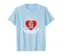 Queen of Hearts Off with Their Heads Royal Decree T-Shirt, Men, Baby Blue, S