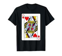 Queen of Hearts Playing Card Group Costume Poker Player T-Shirt