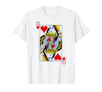 Queen Of Hearts Playing Cards Poker T-Shirt