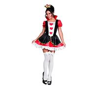 Ciao 14810 Wonderland Costume Disguise Woman Girl (One Size 40-42) Hearts, Red, Black, White