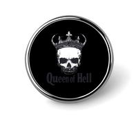 Queen of Hell Small Round Button Badge Lapel Pins Badge for Bag 1" Shirt Accessories