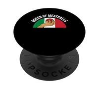 Queen Of Meatballs Italian Kitchen Lover Italy PopSockets Adhesive PopGrip