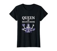 Queen of Multitasking Feminist Girl Power Design T-Shirt