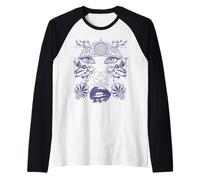Queen of Mystery Abstract Woman Raglan Baseball Tee