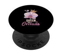 Queen Of Orchids Elegant Floral Orchid Lover PopSockets Adhesive PopGrip