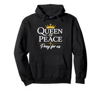 Queen of Peace Virgin Mary Roman Catholic Rosary Pullover Hoodie