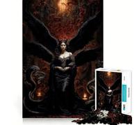 Queen of Serpents And Fire Lilith Adults 1000 Piece Jigsaw Puzzle Brain Challenge Toy Stress Relief Clear Cut Wall Art Decor (50x75cm)