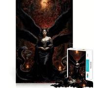 Queen of Serpents And Fire Lilith Jigsaw Puzzles 1000 Pieces for Teenagers Brain Skill Family Joy Exact Edge Memorable Gift (38x52cm)