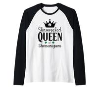 Queen of Shananigans Malarkey Shenanigator Shenanigan Squad Raglan Baseball Tee
