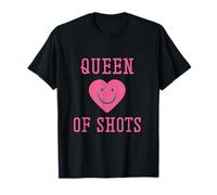 Queen of Shots Girls Weekend Drinking Party Spring Break T-Shirt