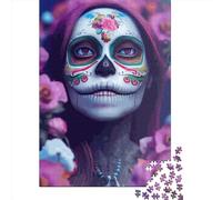 Queen Of Skulls Jigsaw Puzzles Puzzles for Adults Kids. 1000 Piece Impossible Challenge Toy Educational Games Home Decoration for Adults& Kids Age 14 Years Up 1000pcs (75x50cm)
