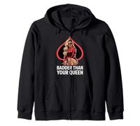 Queen Of Spades Baddie Sexy QOS Zip Hoodie