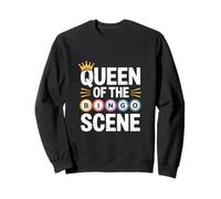 Queen Of The Bingo Scene Crowned Fun Sweatshirt