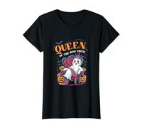 Queen of The Boo Crew Funny Ghost Halloween Mom Mother Mommy T-Shirt