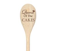 Queen Of The Cakes Spoon Funny Wooden Spoon 60 SECOND MAKEOVER Beige One Size