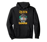 Queen Of The Camper Campervan Campfire Camping Pullover Hoodie