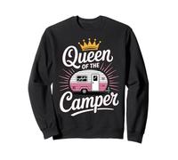 Queen of the Camper + Camping Enthusiast + Fun Summer Vibes Sweatshirt
