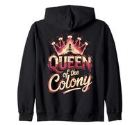 Queen Of The Colony ant keeper Zip Hoodie