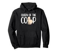 Queen Of The Coop Silkie Chicken Pullover Hoodie
