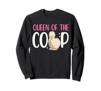 Queen Of The Coop Silkie Chicken Sweatshirt