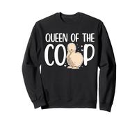 Queen Of The Coop Silkie Chicken Sweatshirt