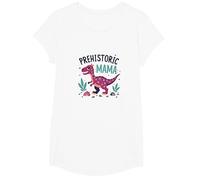 Queen of The Dinosaurs: Playful Prehistoric Empowerment T-Shirt, Girls, White, XS