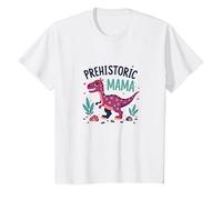 Queen of The Dinosaurs: Playful Prehistoric Empowerment T-Shirt, Kids, White, 12 Years