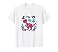 Queen of The Dinosaurs: Playful Prehistoric Empowerment T-Shirt, Men, White, L