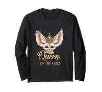 Queen of The Ears Fennec Fox Royal Funny Fox Lover Long Sleeve T-Shirt