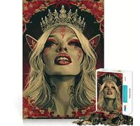 Queen of The Elves Modern 1000 Pieces Jigsaw Puzzles for Adults Brain Challenge Toy Indoor Play Precise Cut Fine Art Piece (50x75cm)