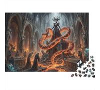 Queen of The Hell Altar 1000 Piece Jigsaw Puzzle,Educational Toy,Stress Relief,Gift Idea,Impossible Challenge,Premium Cardboard,Adults & Kids 14+,Home Wall Decor 52x38cm/1000pcs