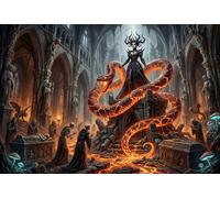 Queen of The Hell Altar 500 Piece Wooden Jigsaw Puzzle,Adults & Kids 14+,Whimsical Challenge,Stress Relief,Educational Toy,Home Wall Decor,Gift Idea,Wood (52x38cm)