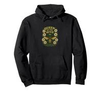 Queen of the Hive Honeybee Art Pullover Hoodie