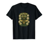 Queen of The Hive Honeybee Art T-Shirt