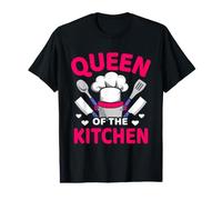 Queen of The Kitchen Cook Chef Funny Cooking Value Graphic T-Shirt