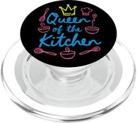 Queen Of The Kitchen Funny Chef Cook Baking Food Lover PopSockets PopGrip for MagSafe