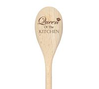 Queen Of The Kitchen Spoon Funny Wooden Spoon 60 SECOND MAKEOVER Beige One Size