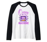 Queen of the Machine Raglan Baseball Tee
