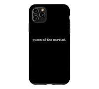 Queen of the Martini Typewriter Style Drinking Vintage Case for iPhone 11 Pro Max